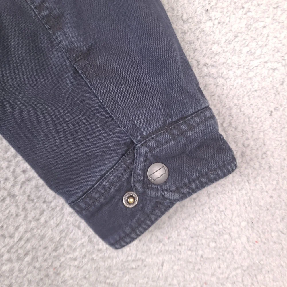 Levis Jacket Mens Small‎ Navy Blue Sherpa Lined Utility Grunge (Zipper Broken)